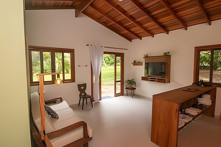 Chalé Jatobá - Espaço, natureza e praia 100m